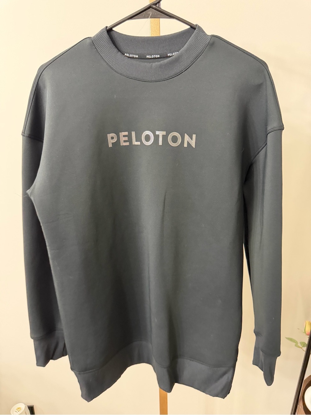 Peloton Unisex Crewneck Sweatshirt in Charcoal with Light Logo